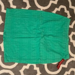 Green lace pencil skirt. From Target size 12. New with tags!!